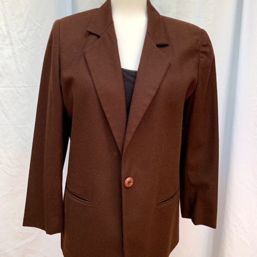 Vintage Sag Harbor Brown Blazer
